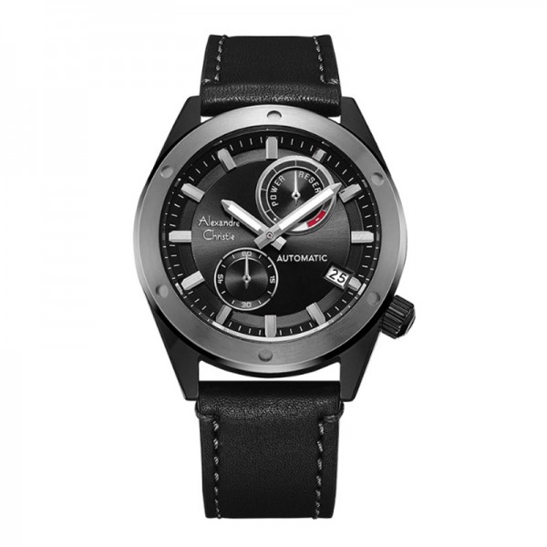 Alexandre Christie AC 3046 Grey Black Automatic MALEPBA